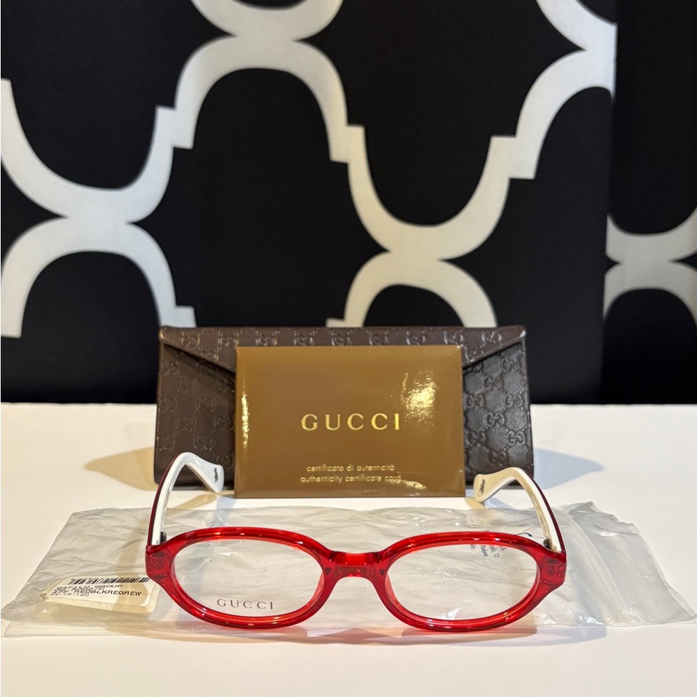 Gucci Kids Red Glasses